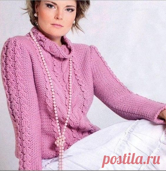 Красивый узор для нежного свитера