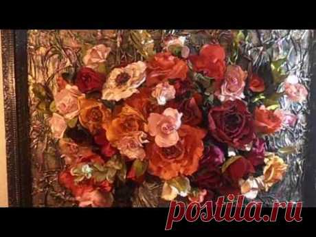 créations des fleures en tissu كيف تصنع ورود جميلة من بقايا الأثواب شرح سهل - YouTube