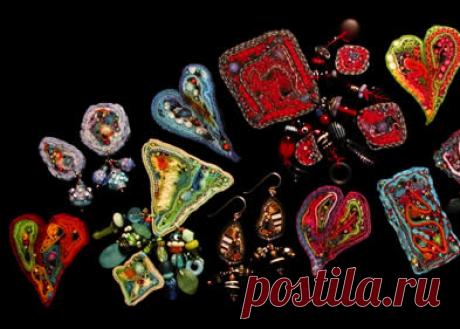 Камни самоцветы из ткани