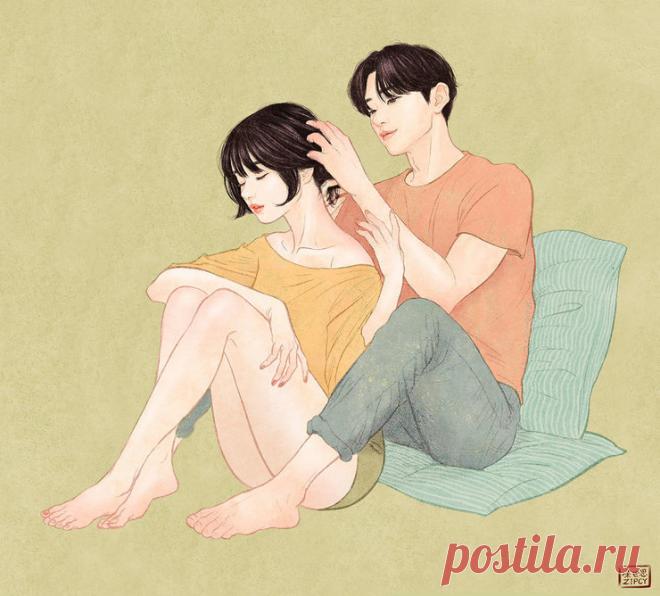 спасёт мир ! Интимные моменты глазами корейского художника .