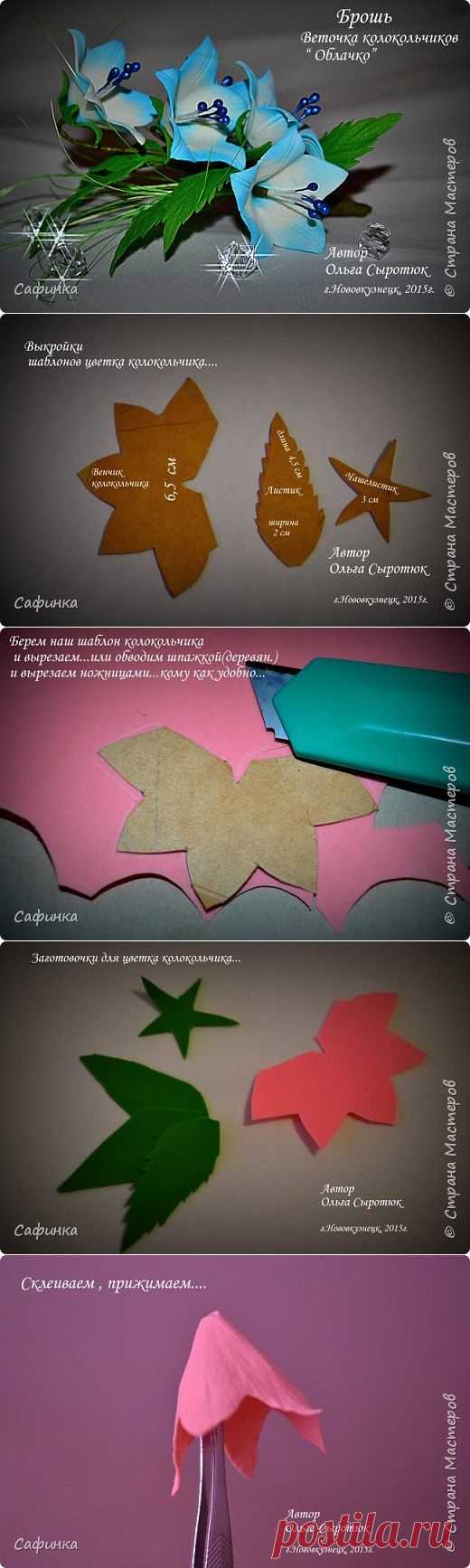 Колокольчик из фома от Ольги Сыротюк Мк