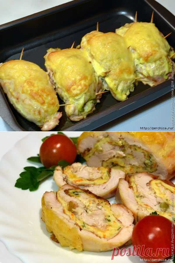 Фаршированные куриные грудки хороши и горячими ,и холодными