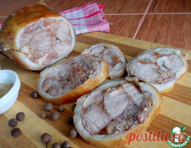 Ветчина из свиной рульки с паприкой и чесноком – кулинарный рецепт