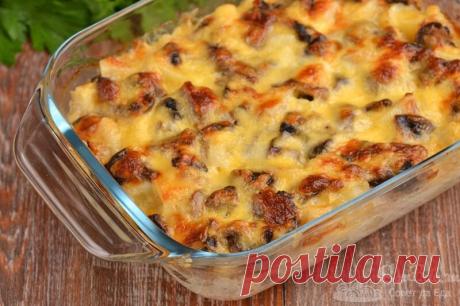 Картофельная запеканка с грибами | Совет Да Еда Пульс Mail.ru Очень простая в приготовлении, сытная и вкусная запеканка из картофеля и грибов. На ее приготовление уходит не больше 35 минут.