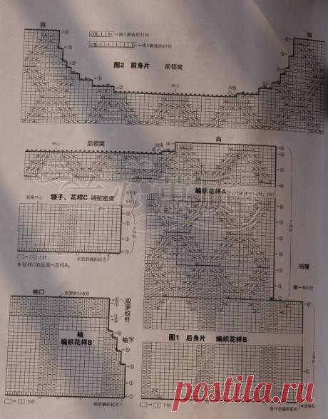 Свитер с буфами спицами