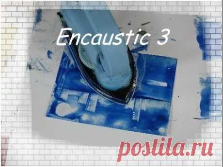 Encaustic Grundkurs Serie # 3 - Stadt im Mondschein - Anleitung Tutorial [deutsch]