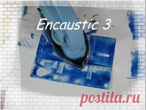 Encaustic Grundkurs Serie # 3 - Stadt im Mondschein - Anleitung Tutorial [deutsch]