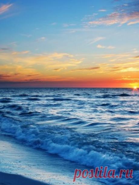 Скачать 240x320 Море, пена, прибой, горизонт, закат обои, картинки Mobile Phone 240x320