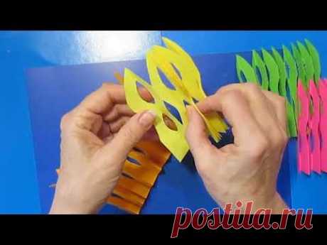 Новогодние поделки украшения своими руками\Красивый сувенир из цветной бумаги/упаковка для подарка/