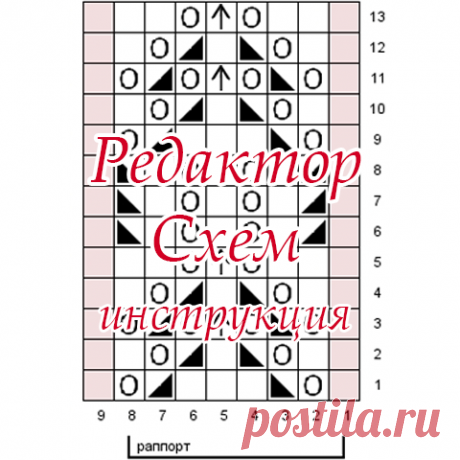 Редактор схем вязания спицами. Инструкция, Вязание спицами