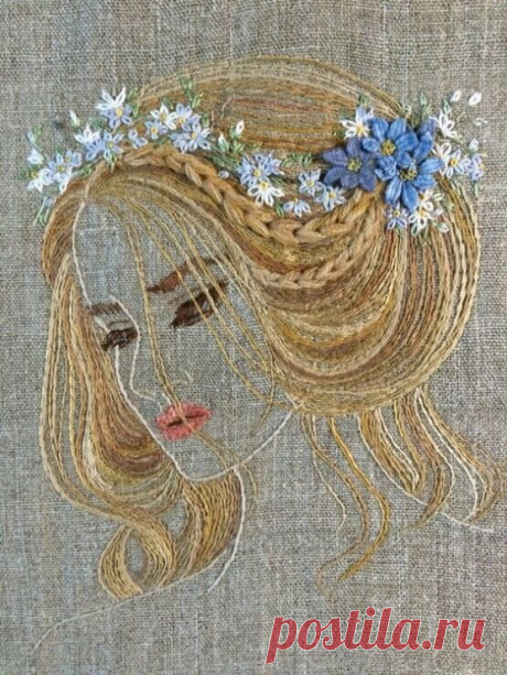 Креативная объемная вышивка. Hairstyles (прически). | Вязание с Irina Bronya | Дзен
