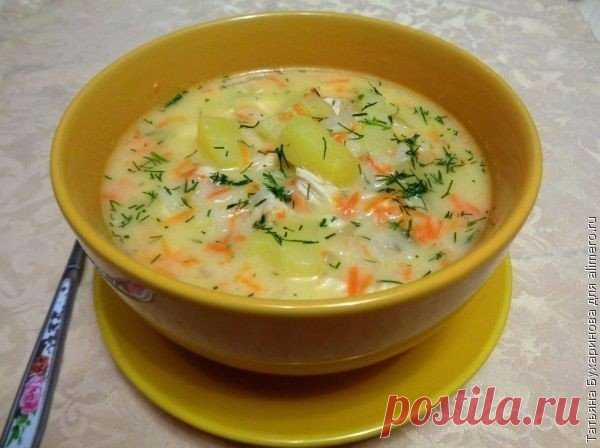 Сырный суп с куриным филе