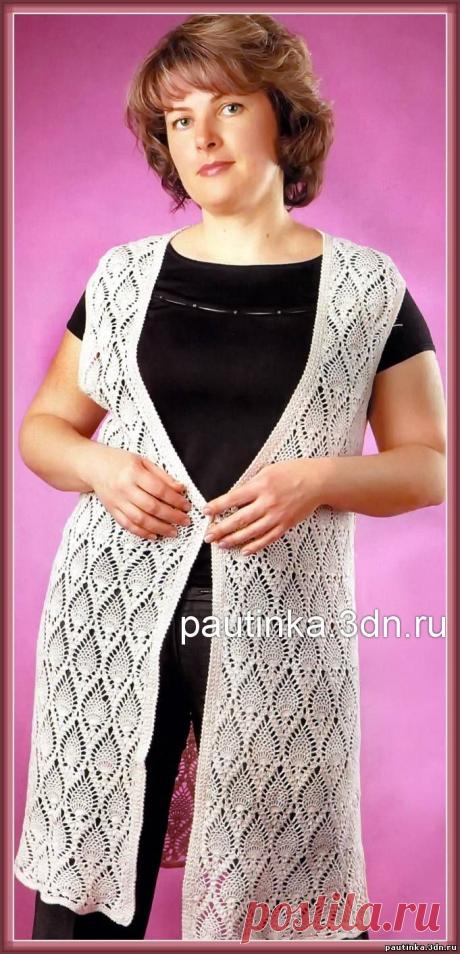 Схемы вязания крючком жилетов - Схемы для вязания - Уроки вязания крючком - Вязание крючком, мотивы, схемы для вязания крючком