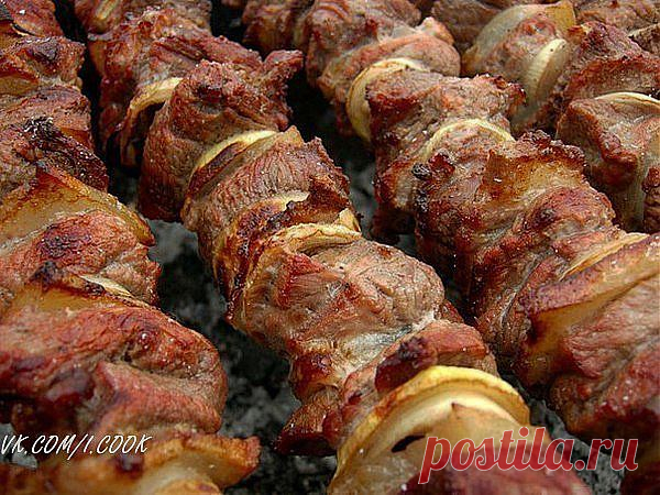 Фантастически мягкое мясо на шашлыки за полчаса! | 4vkusa.ru
