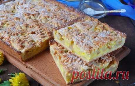 Посмотрите на эту красоту! Обалденный песочный пирог с яблоками