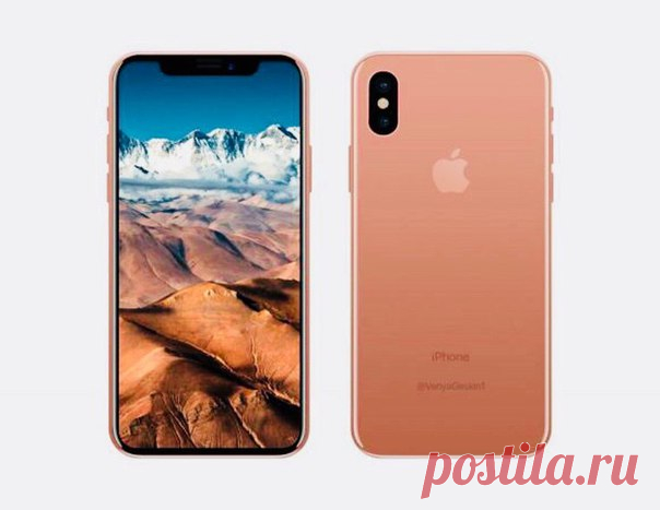 iPhone X в новом цвете Blush Gold может выйти в январе.