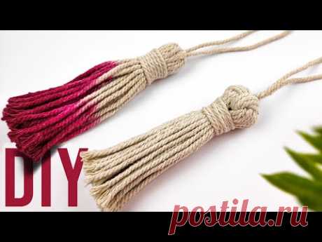 DIY 2 MOST POPULAR Macrame Tassels - YouTube