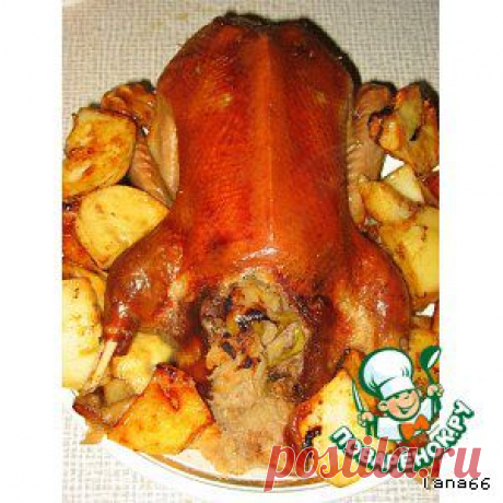 Утка с яблоками, запечeнная в рукаве - кулинарный рецепт