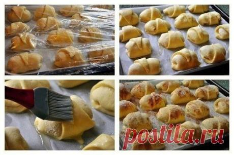 Рогалики яблочные