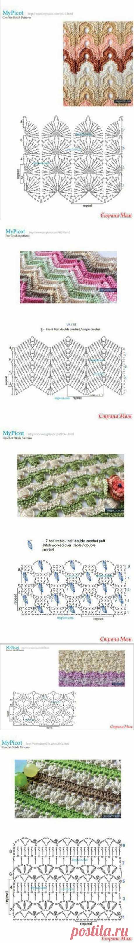 Узоры от MyPicot (крючок)