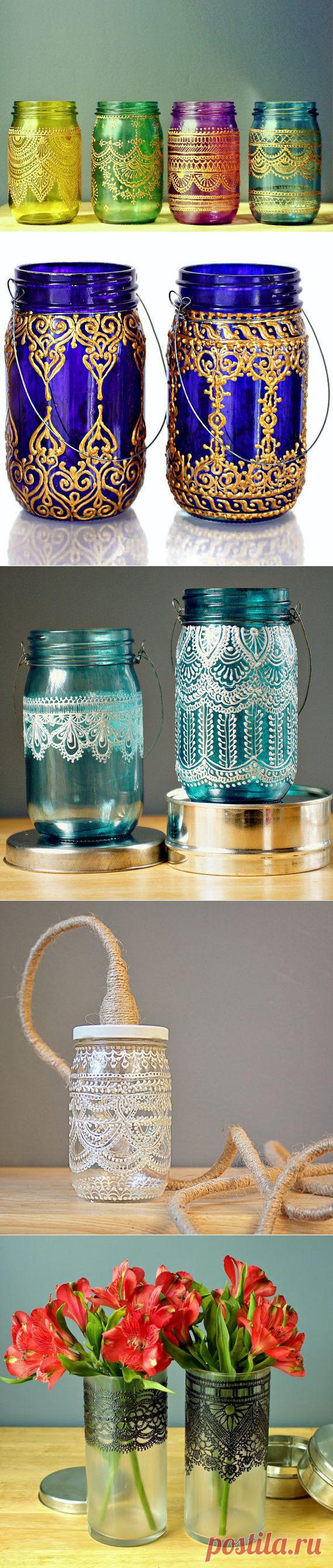 (+1) тема - Экзотическая красота из обычных стеклянных банок | Полезные советы