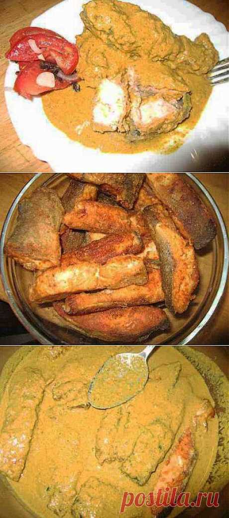 Рыба в ореховом соусе (грузинская кухня).