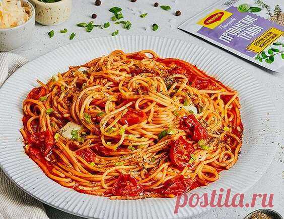 Спагетти с соусом из помидор черри — рецепт с фото от Maggi.ru