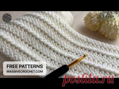 SUPER EASY Crochet Pattern for Beginners!⚡️👌 Crochet Stitch for Baby Blanket & Bag