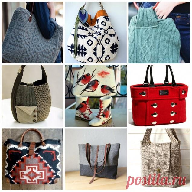 Зимние сумки: идеи для тех, кто любит рукодельные вещи