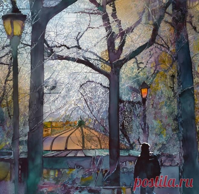 Пейзажи в акварелях Джона Салминена