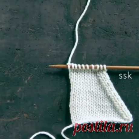 МК-видео вязание в Instagram: «Убавка с наклоном влево. . Автор видео Purl soho (YouTube) -------------------------------- 🎁🎁🎁 Большая подборка видео-МК для любителей…»