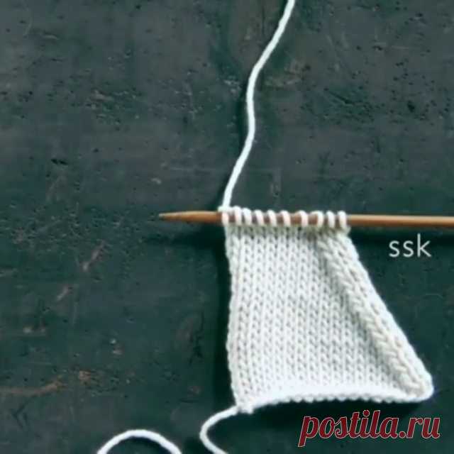 МК-видео вязание в Instagram: «Убавка с наклоном влево. . Автор видео Purl soho (YouTube) -------------------------------- 🎁🎁🎁 Большая подборка видео-МК для любителей…»