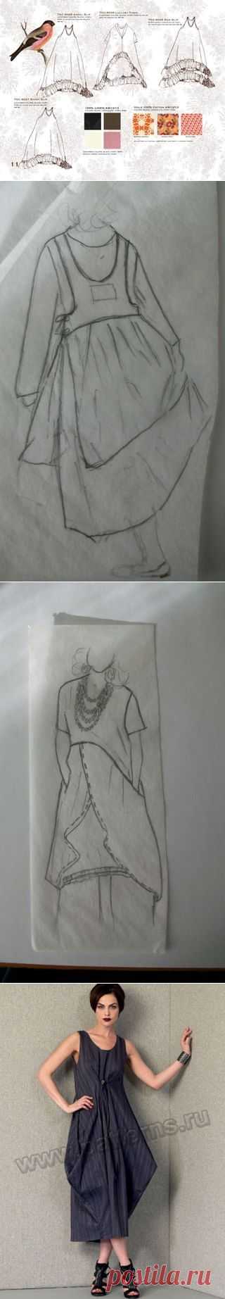 Бохо. Эскизы фасонов.