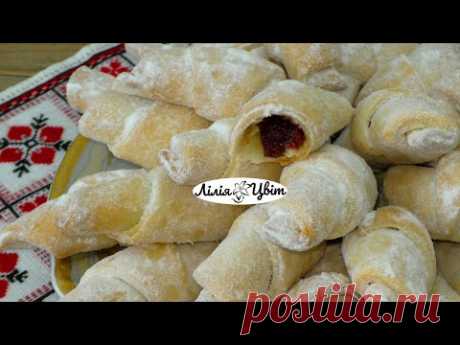 РОГАЛИКИ НА СМАЛЬЦІ 🥐 СТАРИЙ РЕЦЕПТ РОГАЛИКІВ З ПОВИДЛОМ 🥐 КРИХКІ РОГАЛИКИ РЕЦЕПТ 🥐
