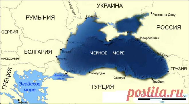 Черное море. О его географии и огромных запасах сероводорода на дне | Популярная наука | Яндекс Дзен