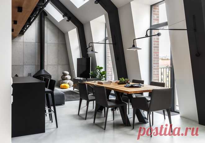Houzz тур: Апартаменты в мансарде с зимним садом