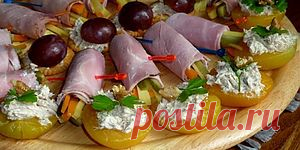 Рулетики из ветчины "Праздничные" : Овощные блюда : Кулинария : Subscribe.Ru