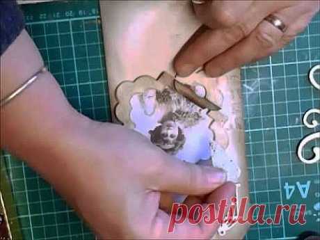 Видео МК-Vintage Shabby Chic Tag Tutorial.