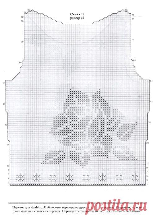 Филейная кофточка / Крючок