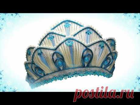 Новогодняя корона своими руками из косой бейки Мк / diy crown
