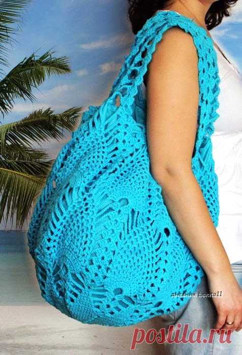 цитата VitushkinaNA : Сумка-авоська узором 