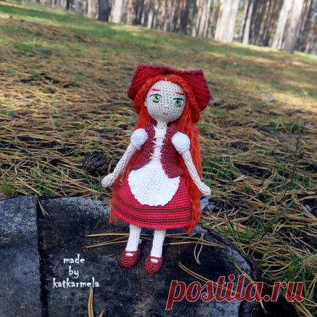 Схема каркасной куклы крючком Красная Шапочка - Katkarmela: игрушки амигуруми крючком