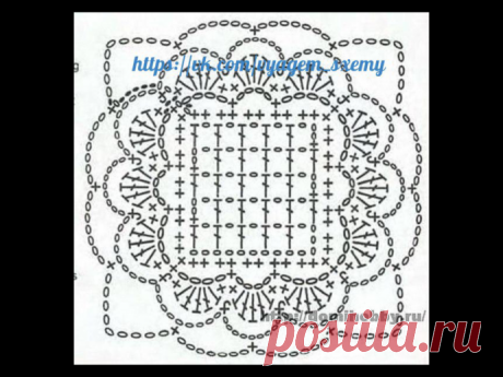 Схемы квадратных мотивов.