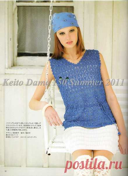 #безрукавка@japanese_knitting
#топ@japanese_knitting
#крючок@japanese_knitting