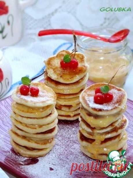 Блинные башенки с лимонно-апельсиновым кремом - кулинарный рецепт