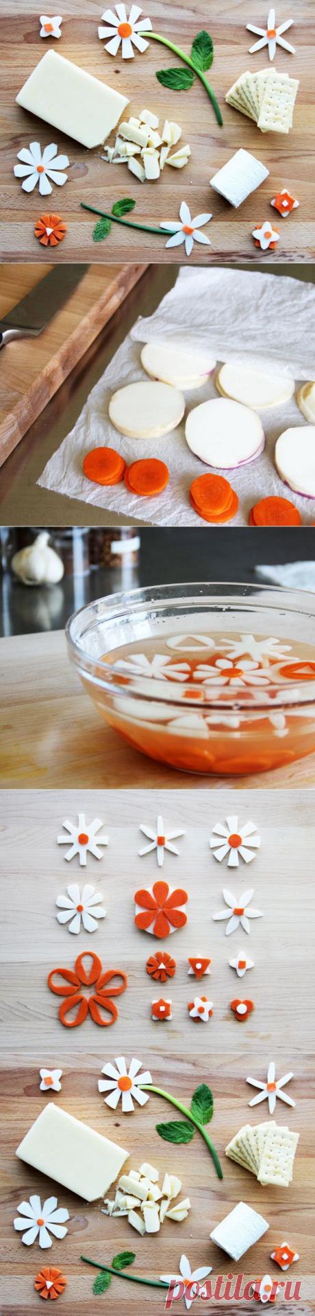 Съедобные украшения для блюд - быстро и просто