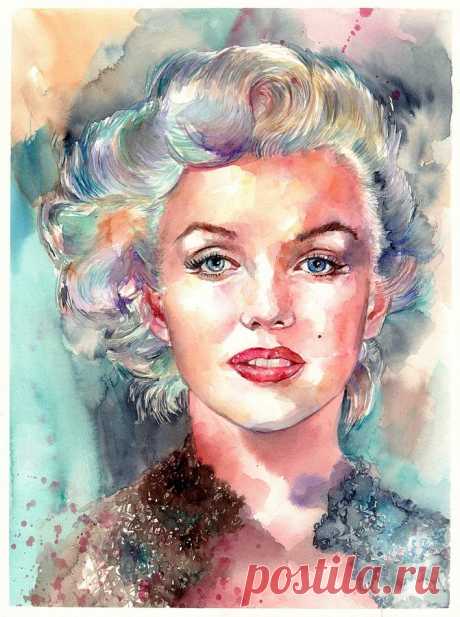 Marilyn Monroe portrait by Suzann Sines Marilyn Monroe portrait Painting by Suzann Sines