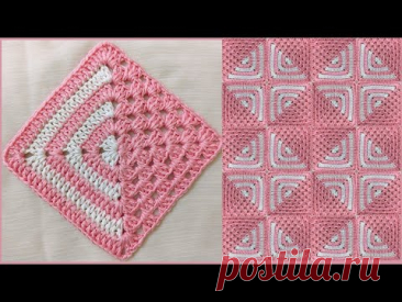 Crochet Tile Design 👉super cool Pattern for Beginner's ‪@sara1111‬
