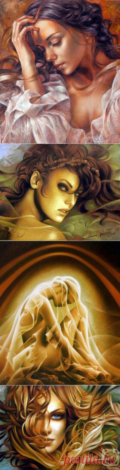 Лишь о ней об одной прекрасные сны... Художник Arthur Braginsky и поэт Сергей Веретенников