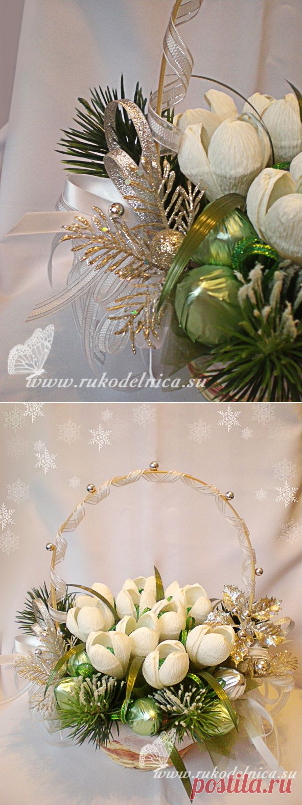 Мастер-класс: новогодний букет из конфет «12 месяцев» | Рукоделие | Мастер-класс | Поделки